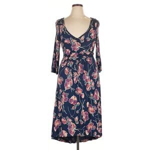 Maeve Anthropologie XL Dress Long Sleeve Floral Blue Purple NWT